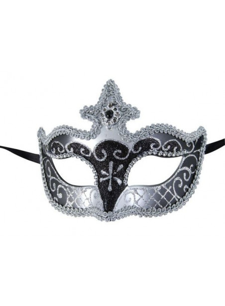 Loup vénitien plastique - noir 