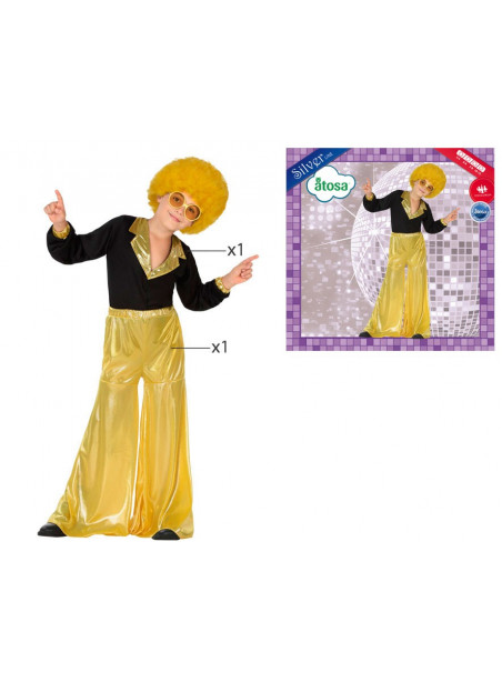déguisement enfant disco jaune