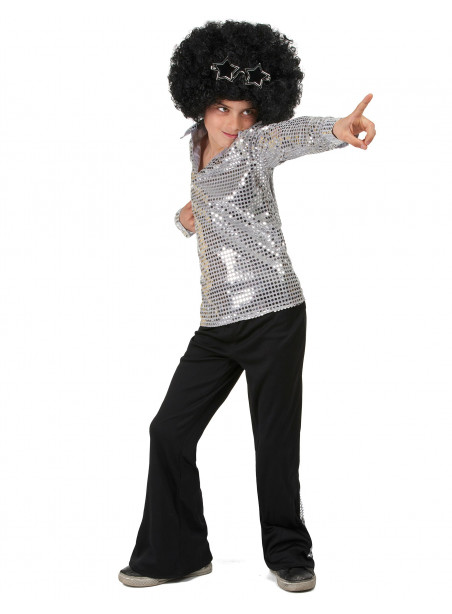 Déguisement enfant disco argent 