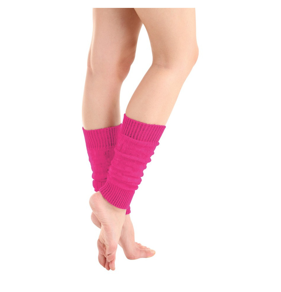 paire de guêtres rose fluo 