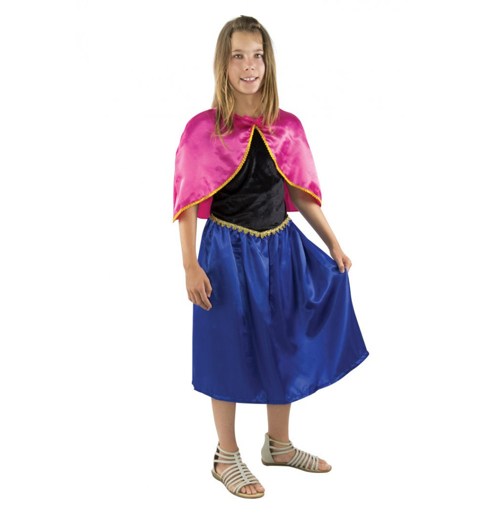 Costume enfant reine des glaces bleu et rose