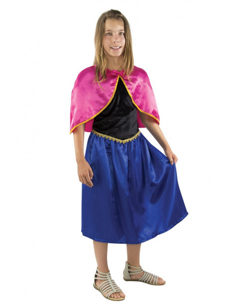 Costume enfant reine des glaces bleu et rose