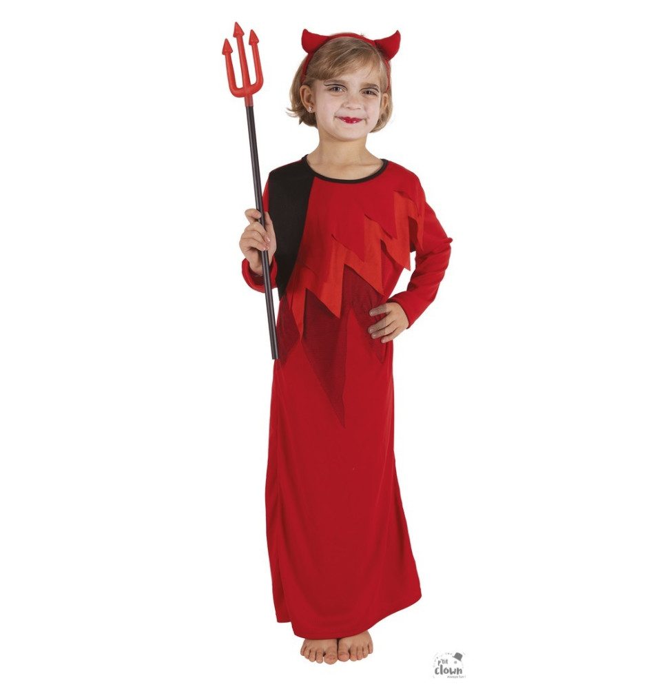 Déguisement de diablesse longue fille