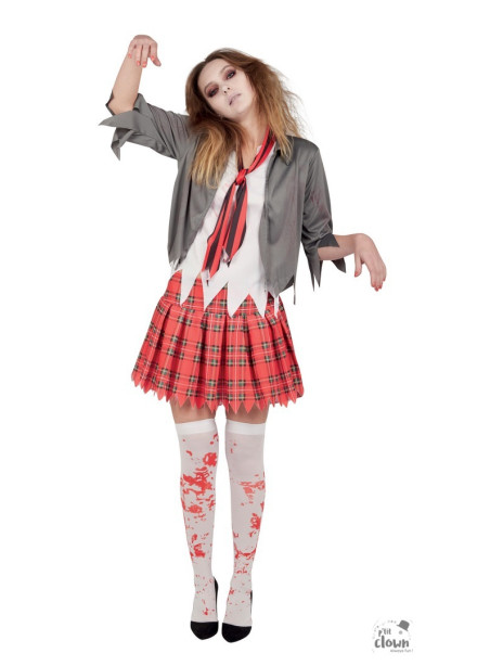 Déguisement d'étudiante sanglante femme