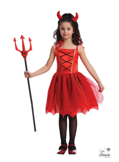 Déguisement de diablesse rouge fille