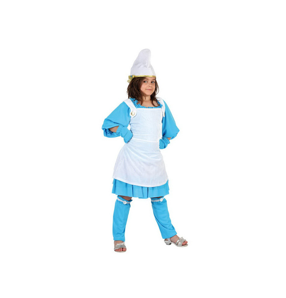 D guisement Fille Bleue Schtroumpfette